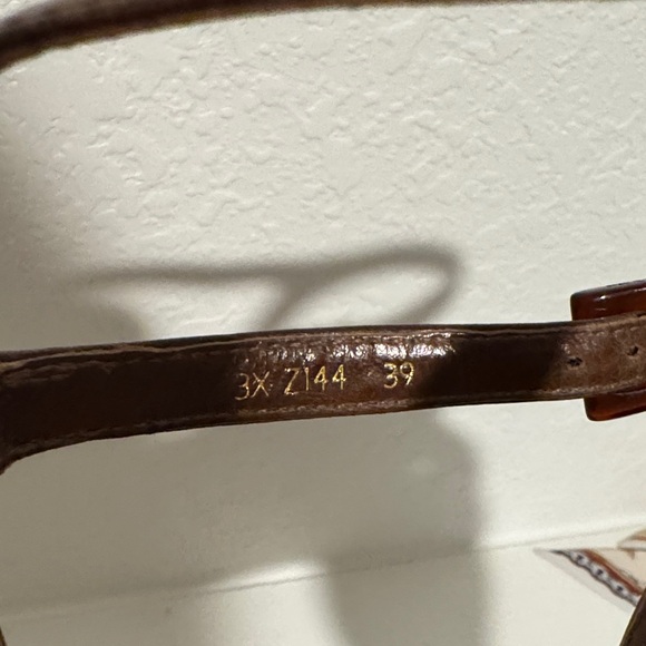 Prada Women's Brown Leather Wedges - Picture 6 of 6